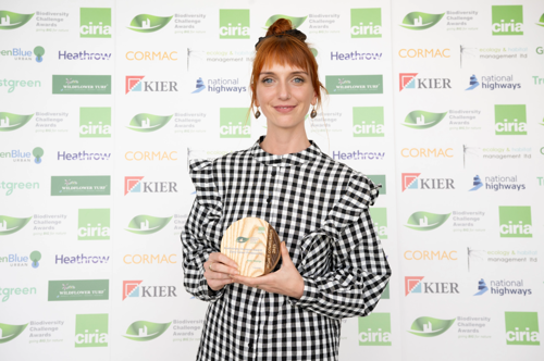 Urban Ranger for East Cornwall, Kelly Strange, proudly holds award